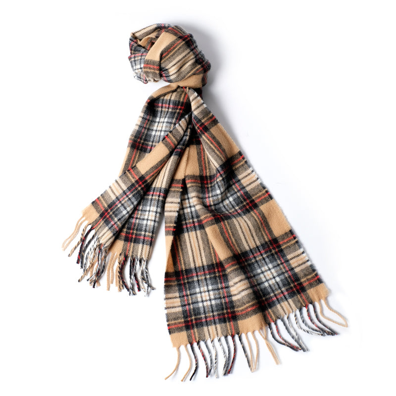 Tartan Scarf Camel Stewart – Horatio