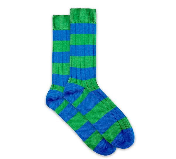 Striped Socks - Pea / Quartz