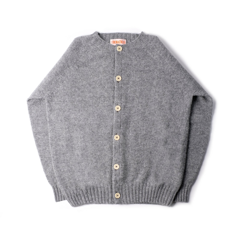 Inverugie Shaggy Cardi - Grey