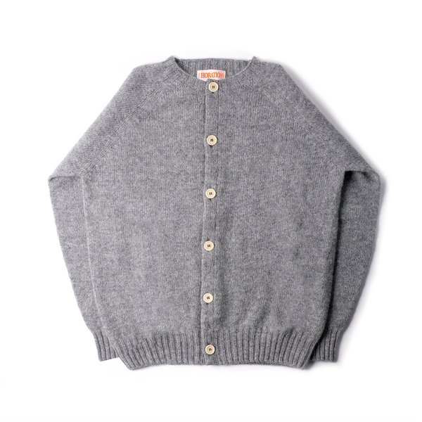 Inverugie Shaggy Cardi - Grey – Horatio