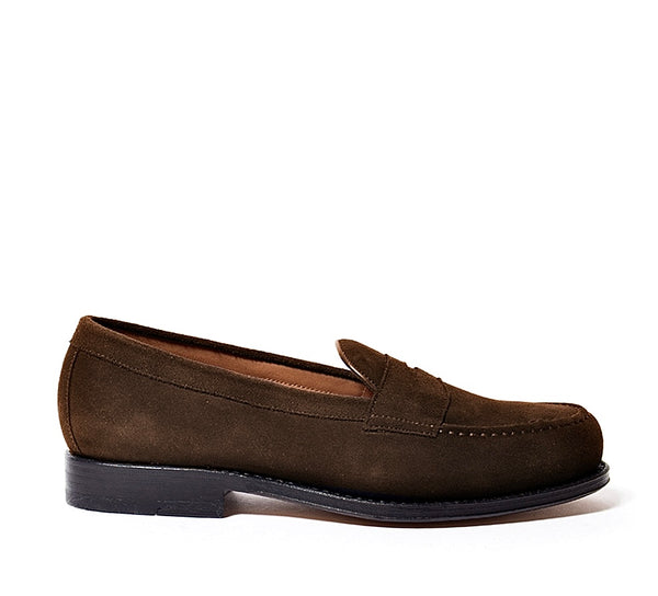 Horatio London Men’s Brown Suede Loafers - Classic Slip-On Dress Shoes Beaufoy_Brown_front_1200x.jpg?  main image 3