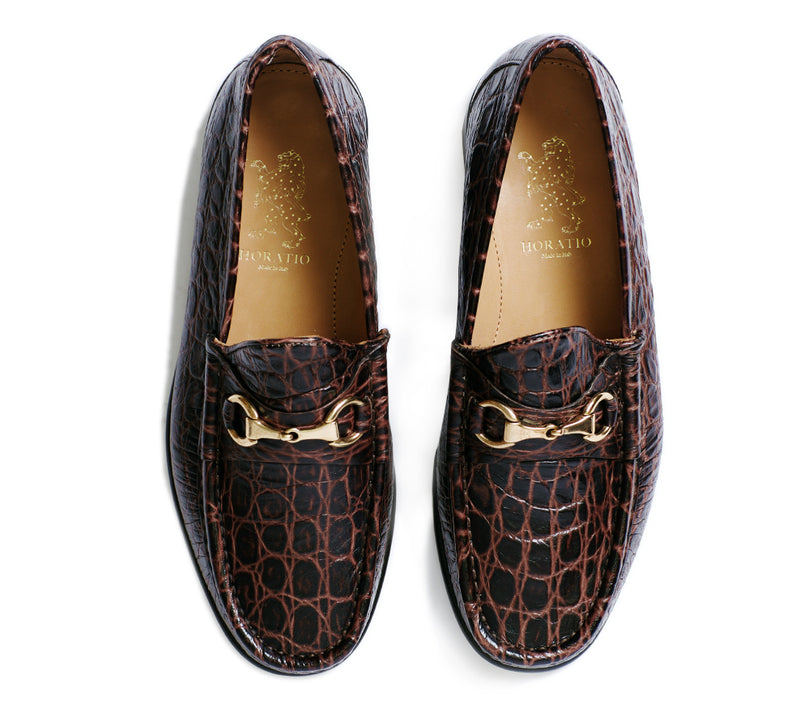 Beaufoy Loafer - Dk Brown Croc