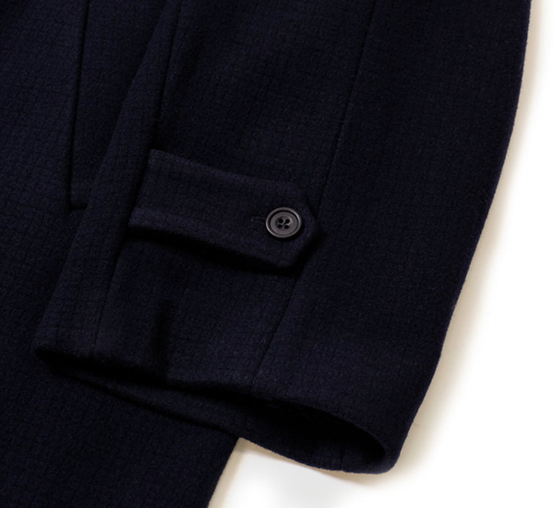 Kilmore Coat - Navy Micro Check