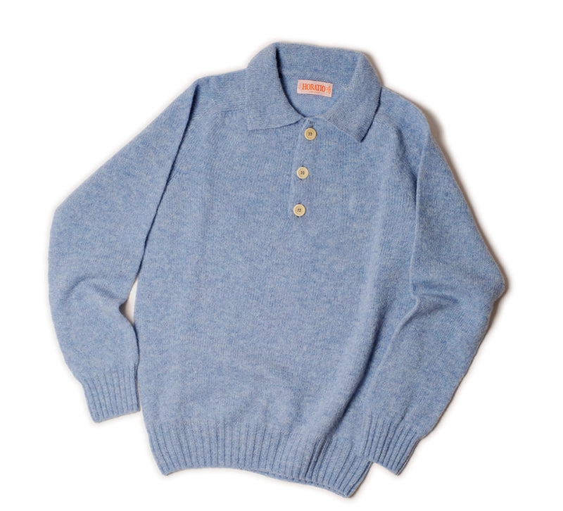 Kowdray Shaggy Polo - Blue