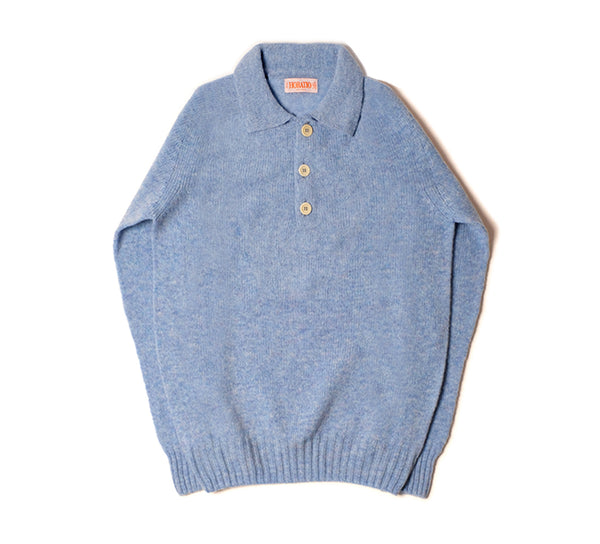 Kowdray Shaggy Polo - Blue