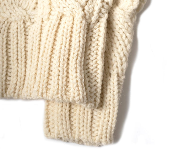 Brodick Cable Crewneck - Ecru