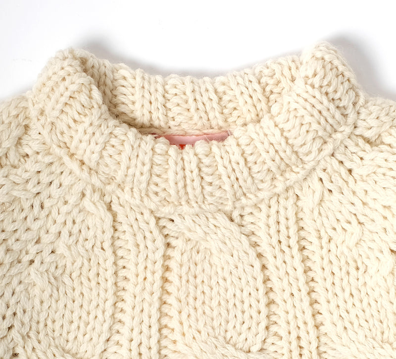 Brodick Cable Crewneck - Ecru