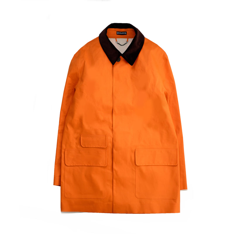 Brockendon Car Coat - Orange
