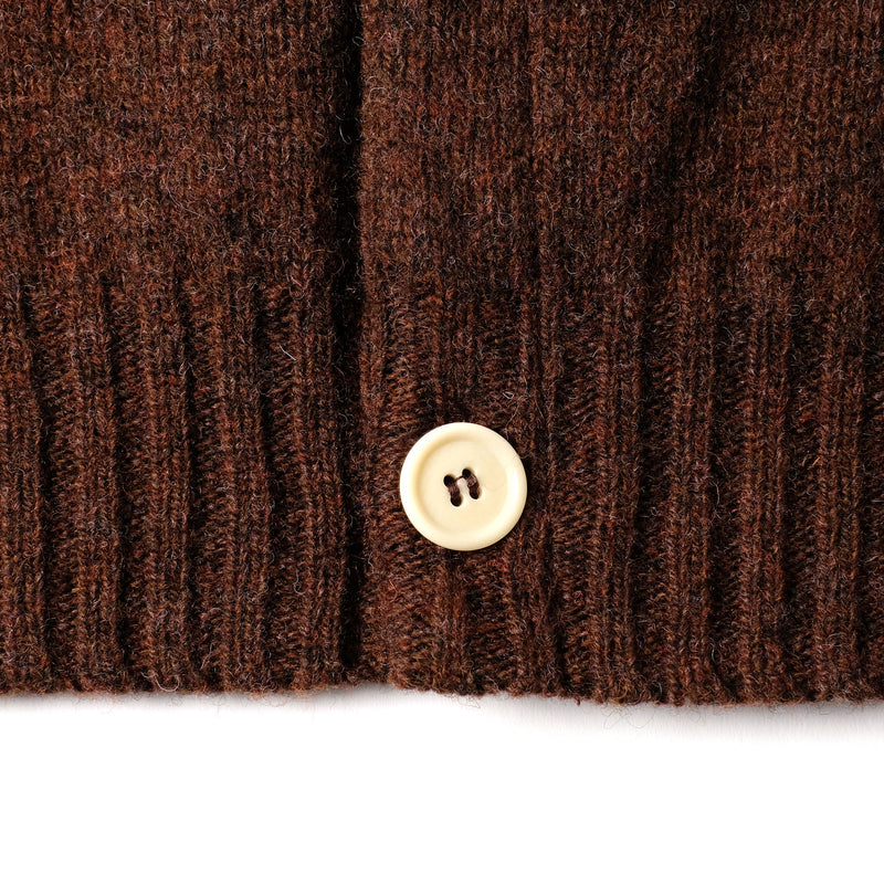 Inverugie Shaggy Cardi - Marron