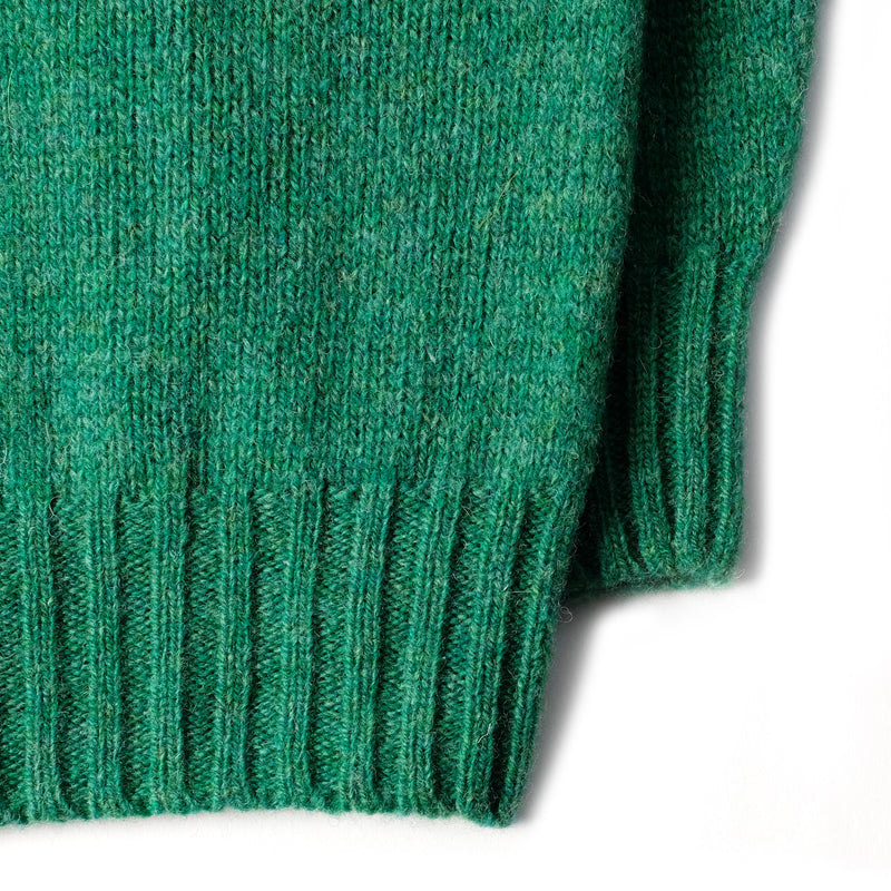 Inverugie Shaggy Cardi - Emerald