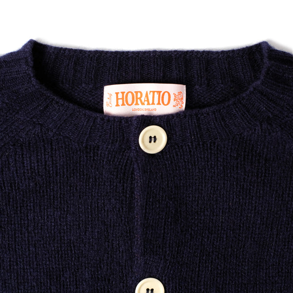 Inverugie Shaggy Cardi - Navy