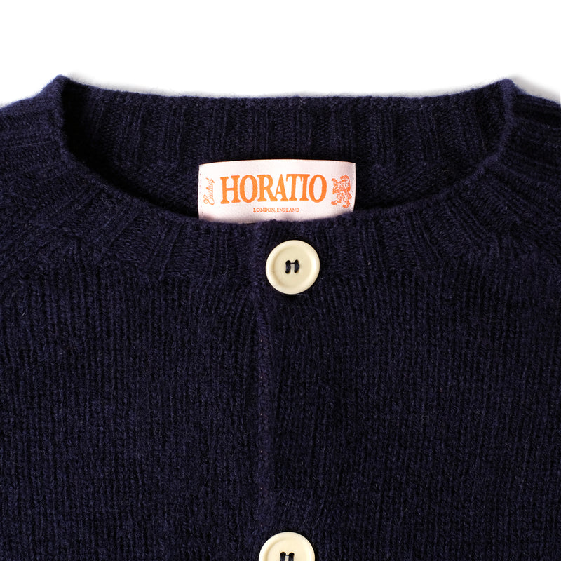 Inverugie Shaggy Cardi - Navy
