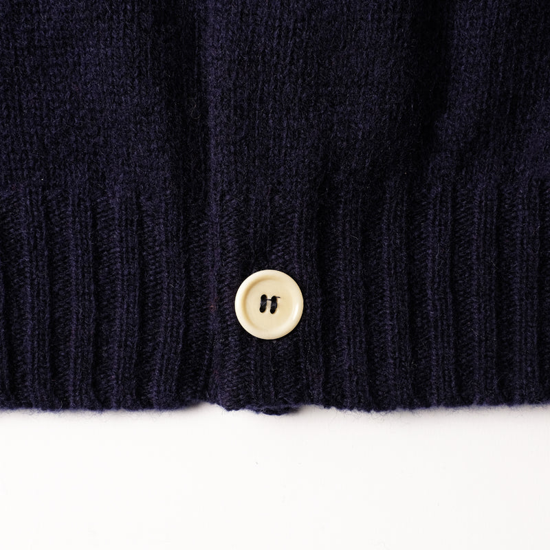 Inverugie Shaggy Cardi - Navy