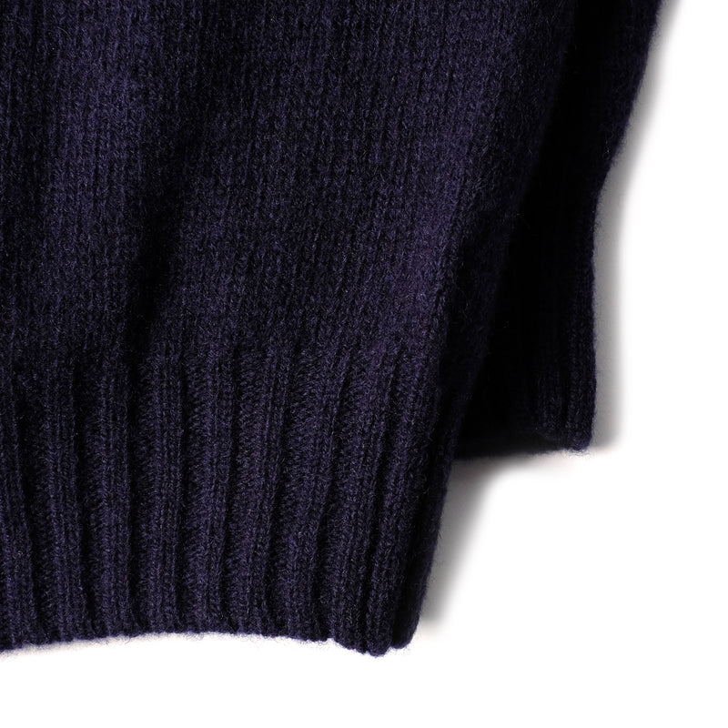 Inverugie Shaggy Cardi - Navy