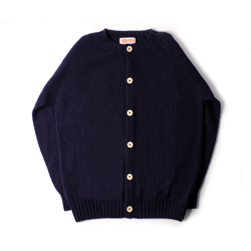 Inverugie Shaggy Cardi - Navy