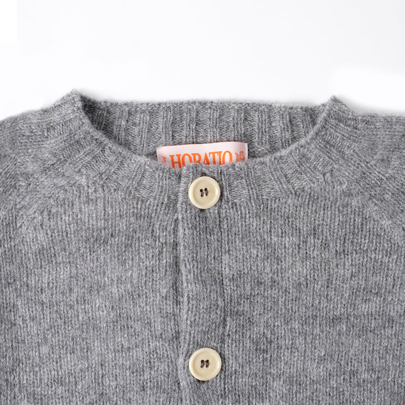 Inverugie Shaggy Cardi - Grey