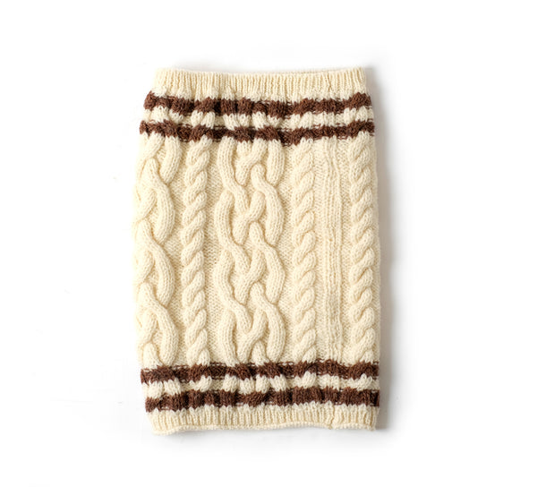 Turville Cricket Snood - Ecru Brown