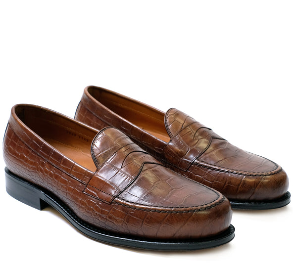 Dartmouth Loafer - Brown Croc