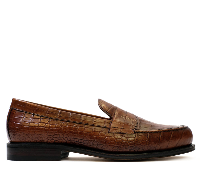 Dartmouth Loafer Brown Croc – Horatio