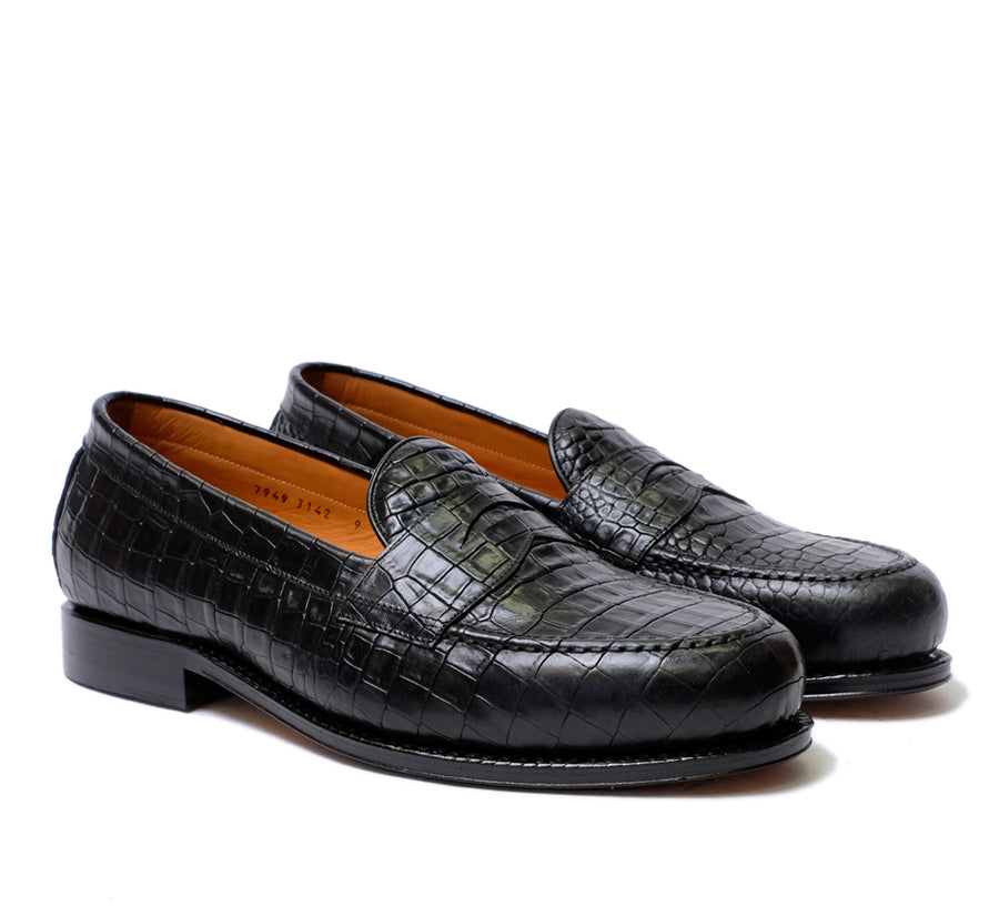 Dartmouth Loafer Black Croc – Horatio