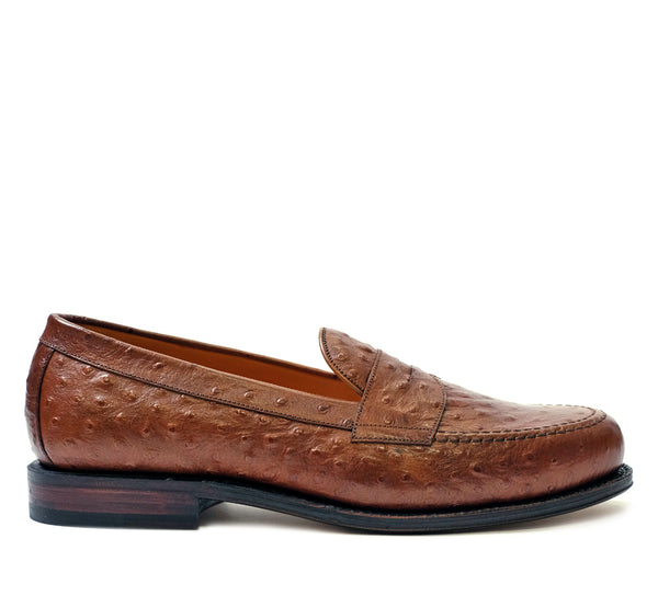 Dartmouth Loafer - Brown Ostrich