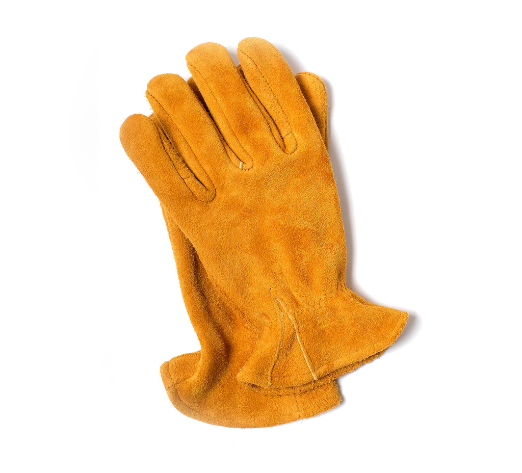 小物 Vaquera Four Finger Gloves Gold Cowboy Gloves - Gold Elk Suede – Horatio