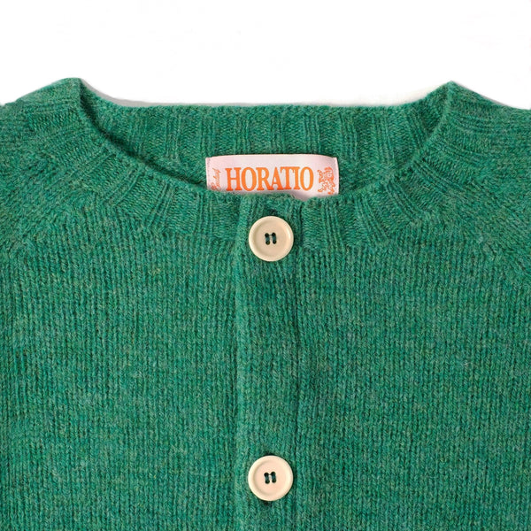 Inverugie Shaggy Cardi - Emerald