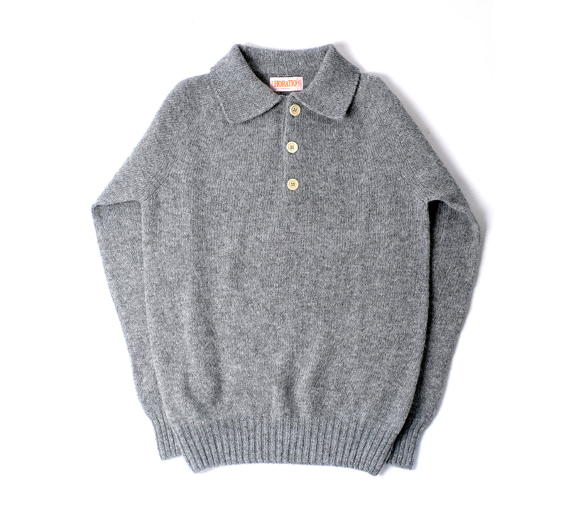 Kowdray Shaggy Polo - Grey