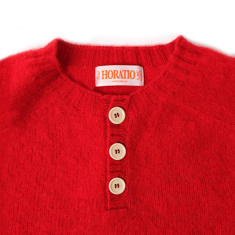 Fawley Shaggy Henley - Red