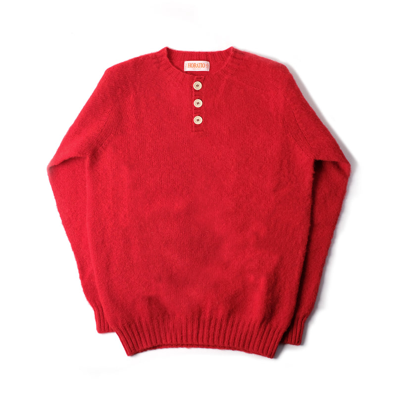 Fawley Shaggy Henley - Red