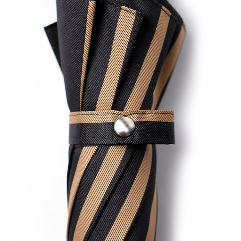 City Boy Umbrella - Gold Black Stripe
