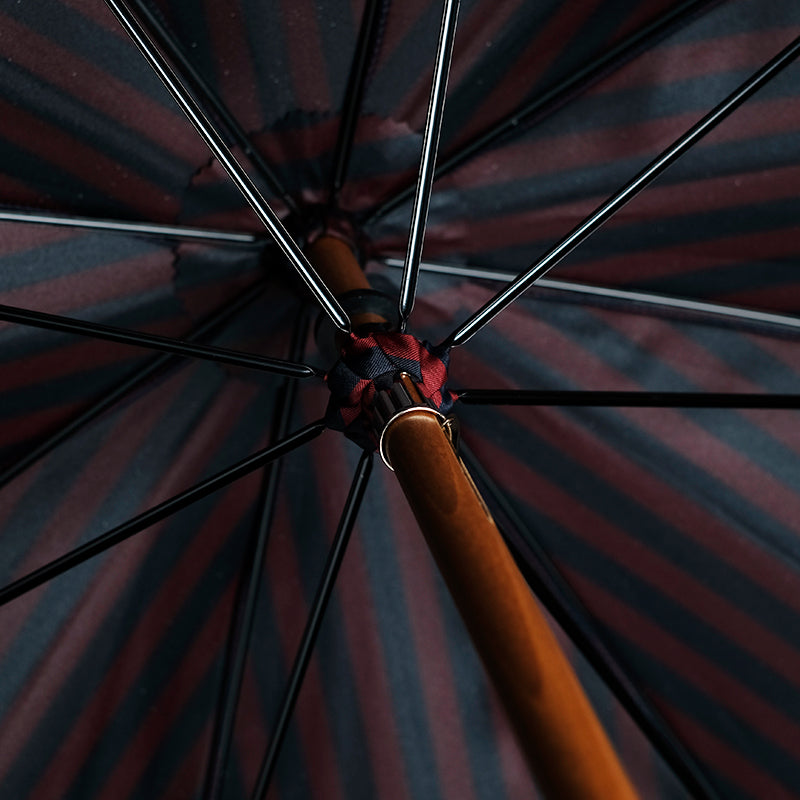 City Boy Umbrella - Navy Red City Stripe