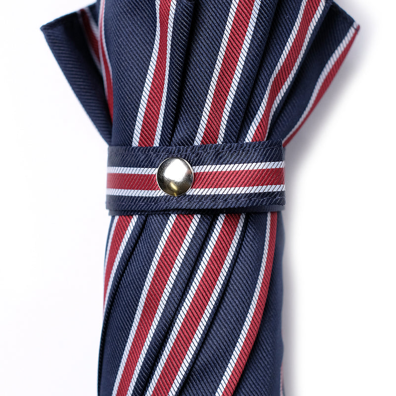 City Boy Umbrella - Burgundy Regatta Stripe