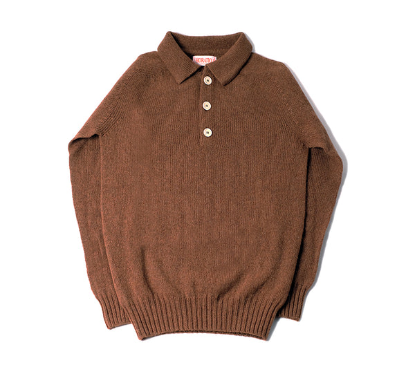 Kowdray Shaggy Polo - Pecan