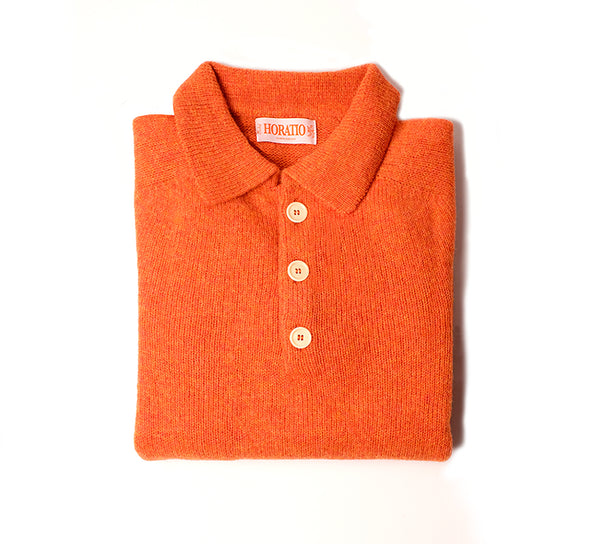 Kowdray Shaggy Polo - Orange