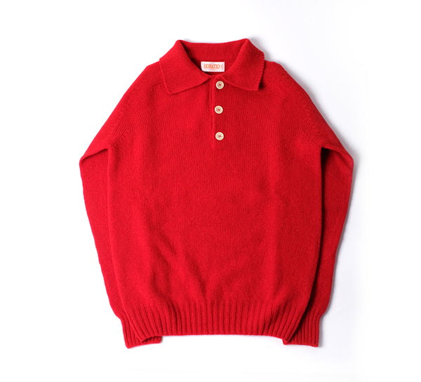 Kowdray Shaggy Polo - Red