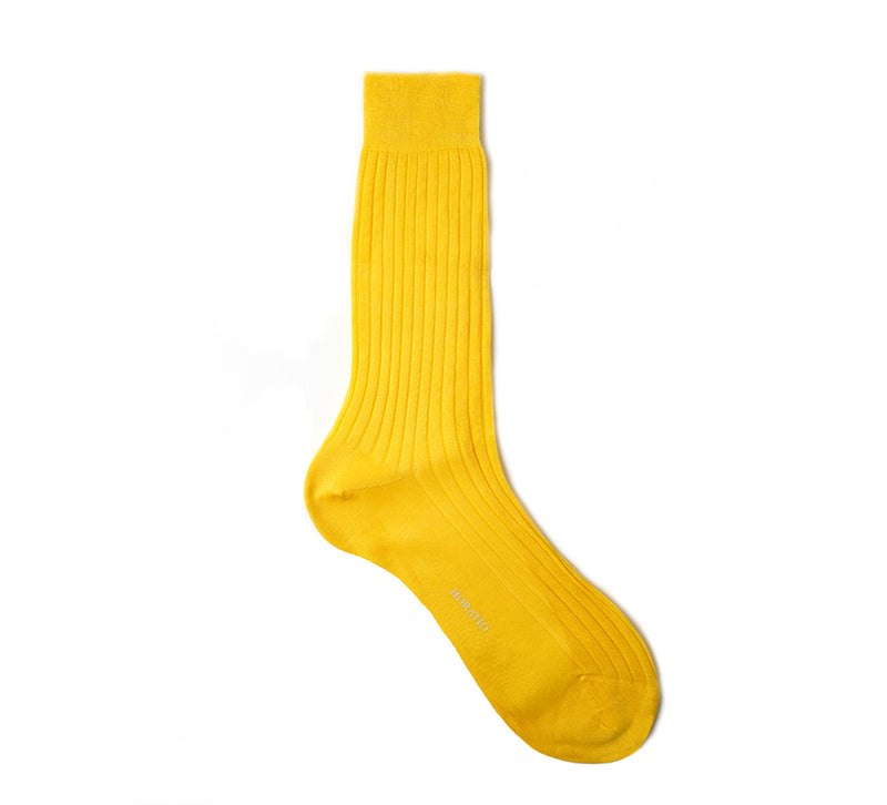 Fine Cotton Socks - Sun Yellow
