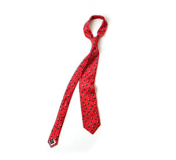 Deadstock Como Silk Tie - Fish