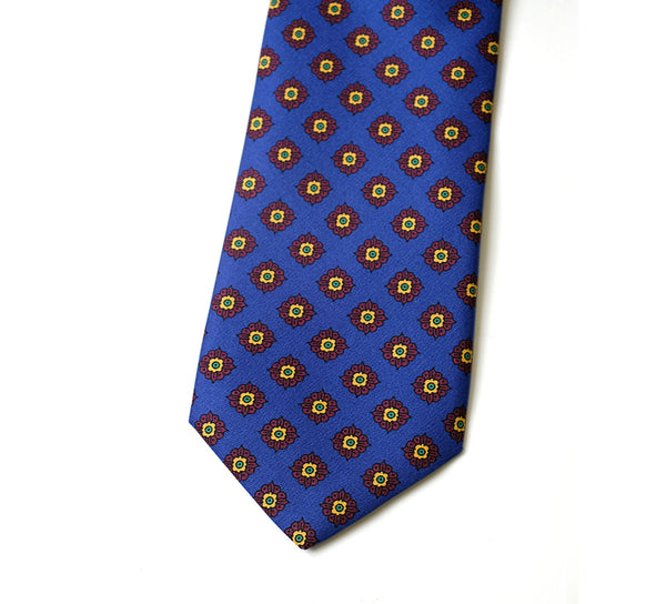 Deadstock Como Silk Tie - Geometric Ink