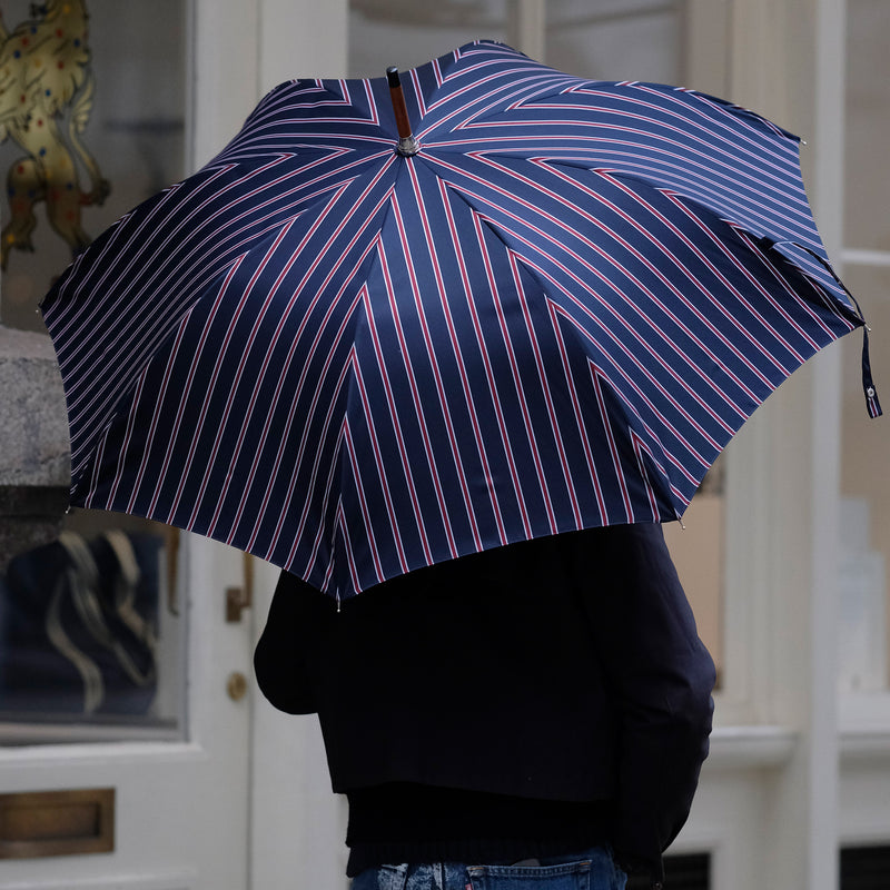 City Boy Umbrella - Burgundy Regatta Stripe