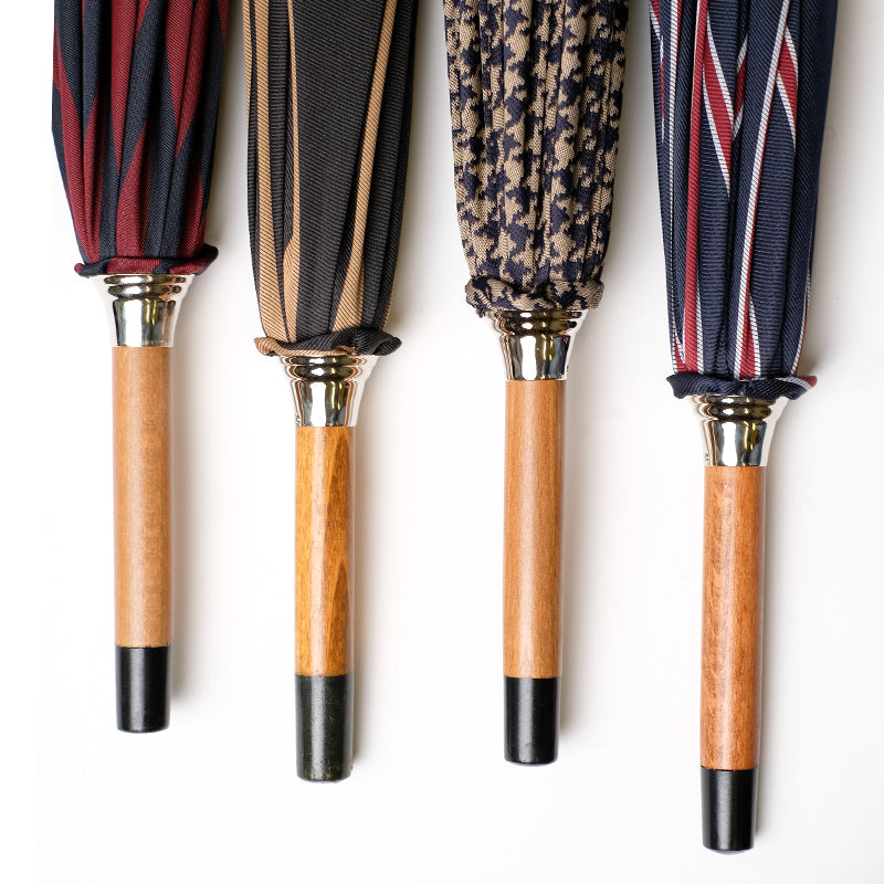 City Boy Umbrella - Burgundy Regatta Stripe