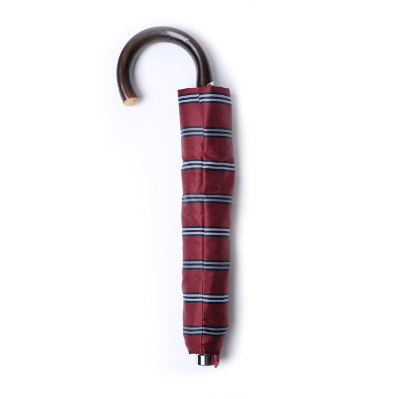 City Boy Folding Umbrella - Red Navy Stripe