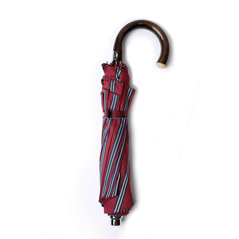 City Boy Folding Umbrella - Red Navy Stripe