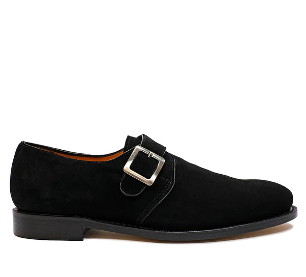 Clarges Single Monk - Black Suede