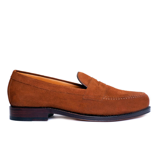 Horatio London Men’s Brown Suede Loafers - Classic Slip-On Dress Shoes Beaufoy Loafer Chocolate Suede – Horatio main image 2