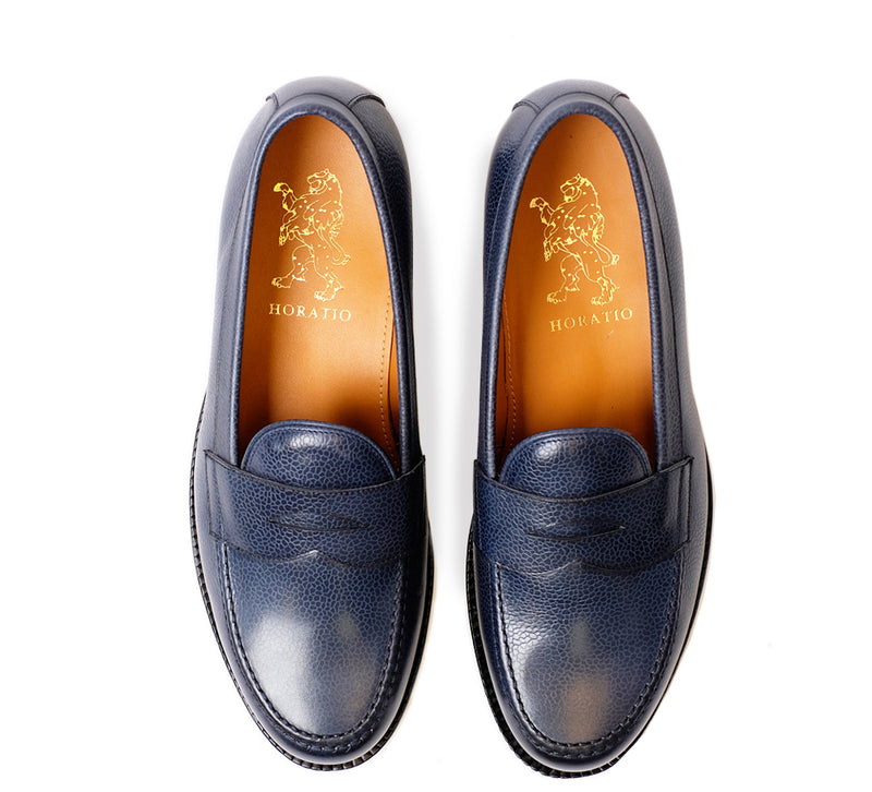 Dartmouth Loafer - Navy Grain