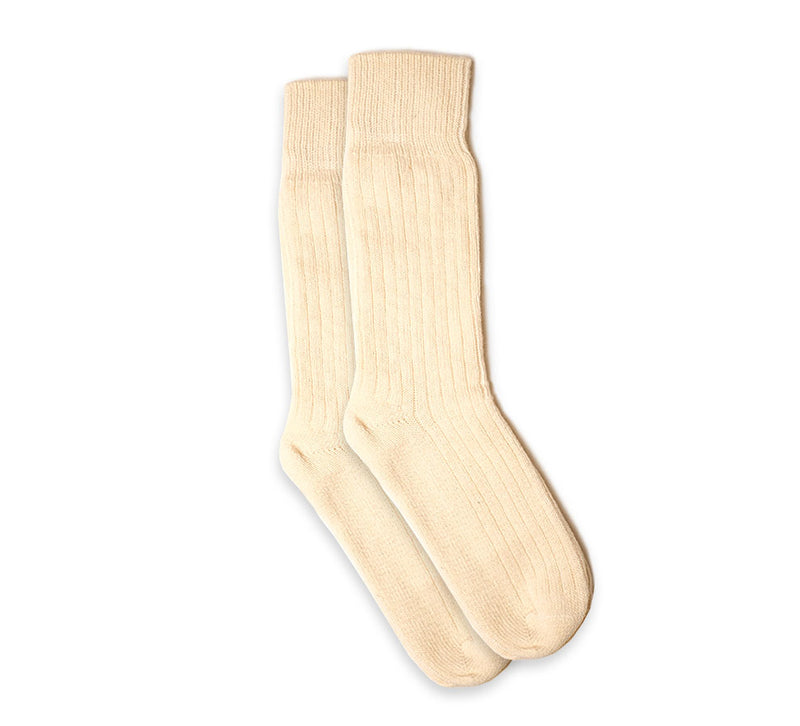 Merino Chunky Plain Sock - Natural