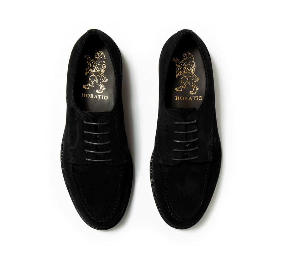 Norfolk Derby Black Suede – Horatio - Main Image