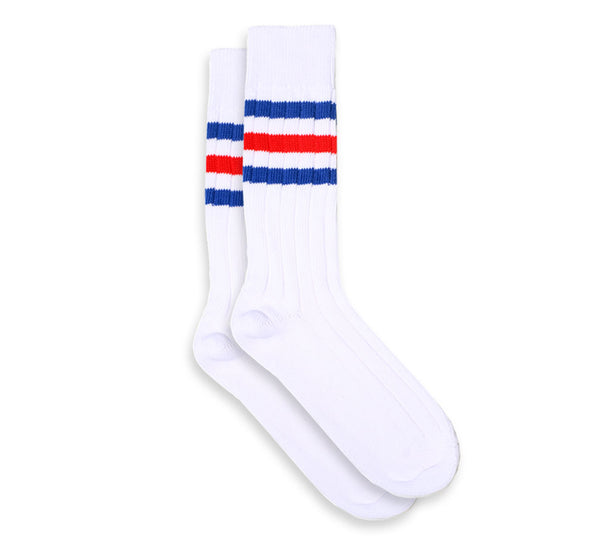 Sport Socks - White Royal / Scarlet