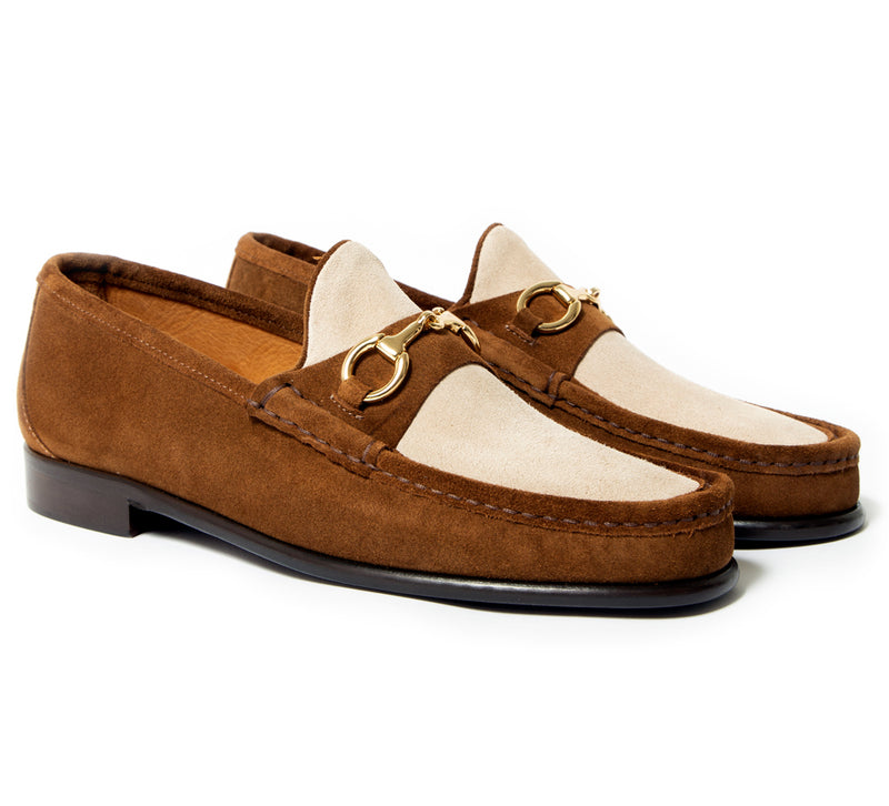 Beaufoy Loafer - Snuff Brown & Ecru